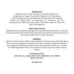 Broad spectrum CBD balm