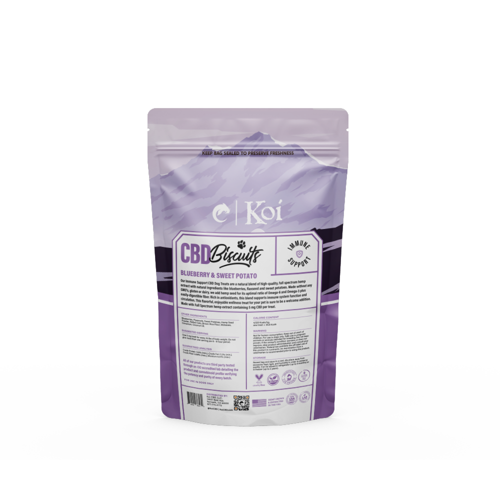 Koi CBD Dog Biscuits | Immune Support Back
