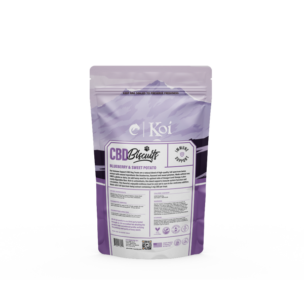 Koi CBD Dog Biscuits | Immune Support Back