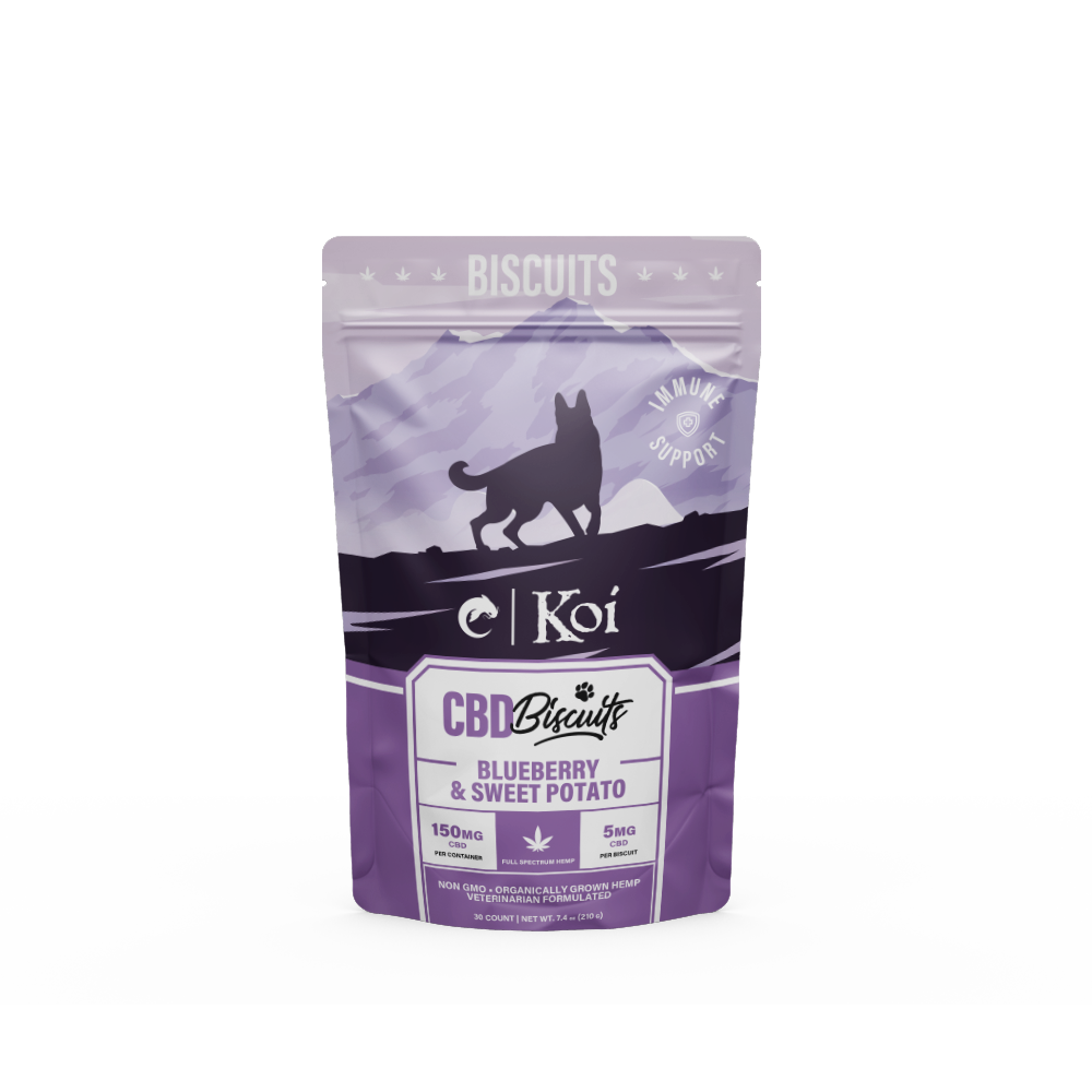 Koi CBD Dog Biscuits | Immune Support Front