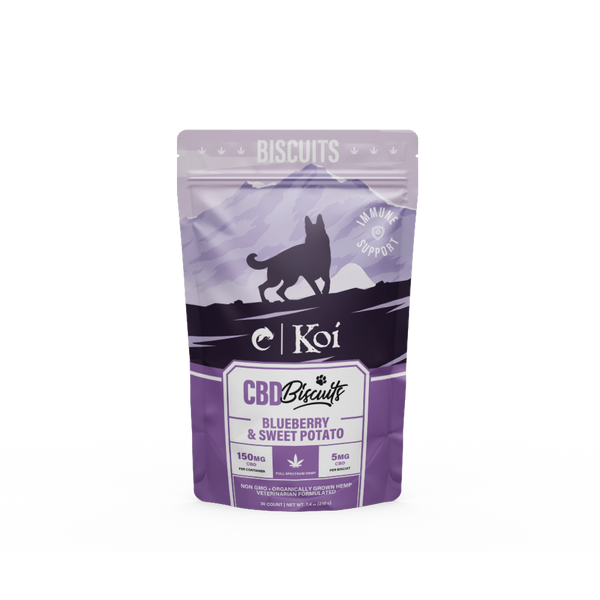 Koi CBD Dog Biscuits | Immune Support Front