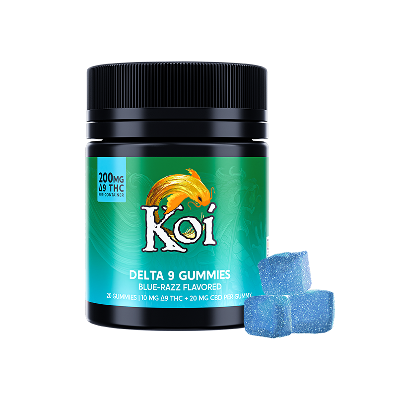 Delta 9 Gummies by Koi in Blue Razz