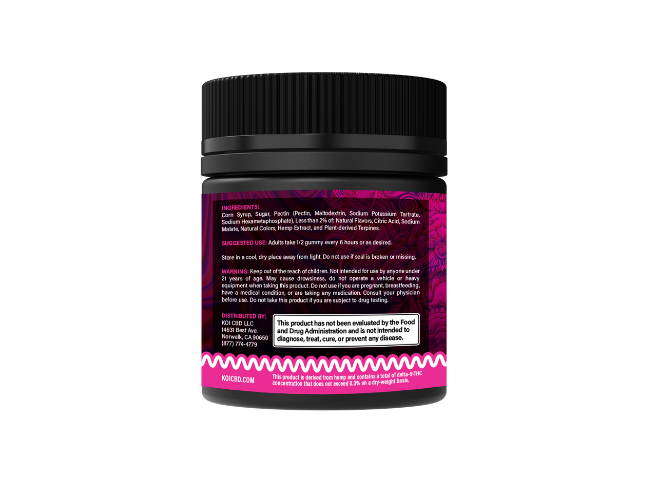 Koi Dragon Blend Gummies Side