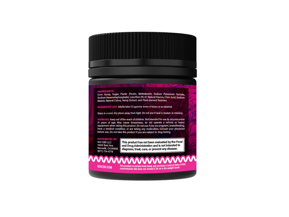 Koi Dragon Blend Gummies Side