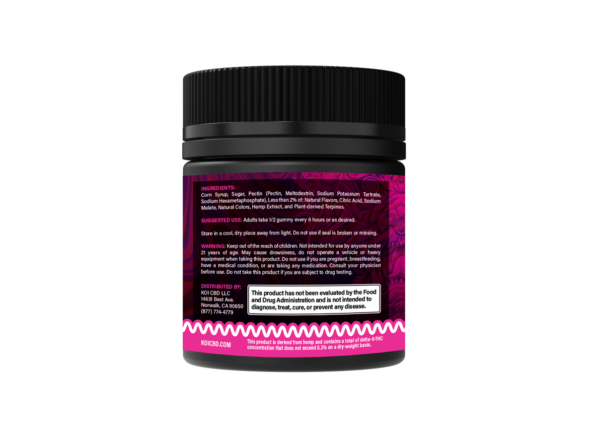 Koi Dragon Blend Gummies Side