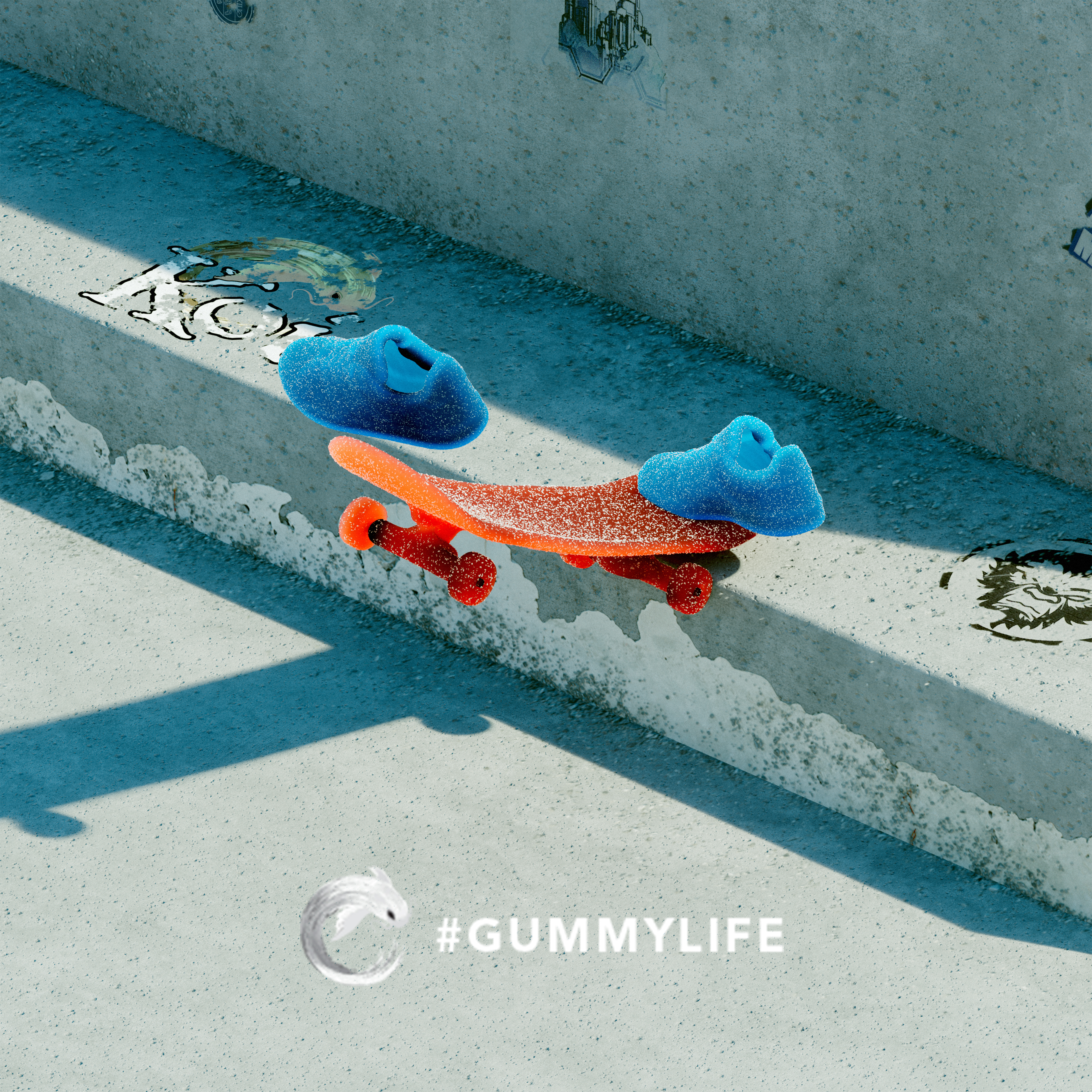 Koi Gummy Life Skateboarding