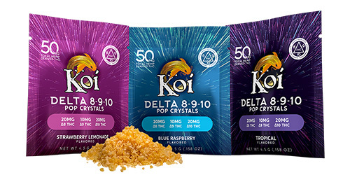 Koi Delta 8-9-10 THC Pop Crystals